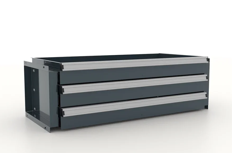 Блок из 3 ящиков для шкафа "Premium" 842х411х88h мм. FERRUM 13.922-7016