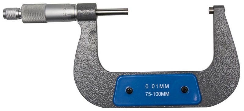 Микрометр гладкий механический 75-100мм МК-100, ЗУБР 34480-100