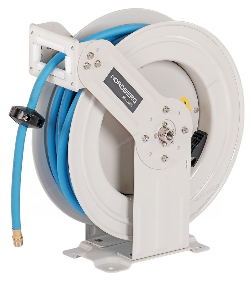 Шланг воздушный c двойным армированием на стальной катушке, диам 12,5х19мм, 20 м NORDBERG HR1220HPVC