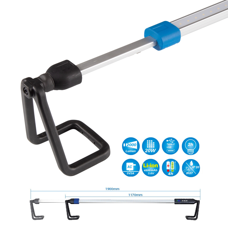 KING TONY Фонарь светодиодный, под капот автомобиля, 50 элементов, Li-Ion, 3,6 В 9TA34A