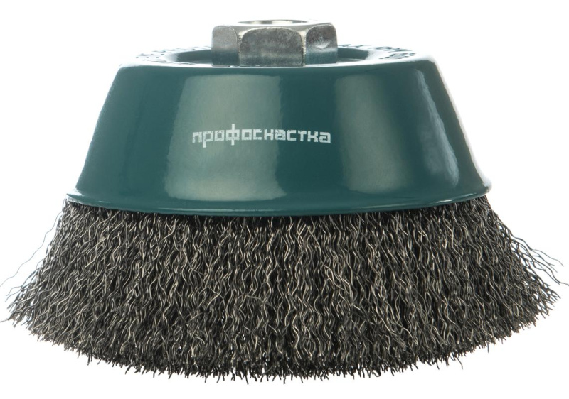 Щетка чашечная, гофрированная, для УШМ № 1 ПрофОснастка Мастер D60 мм М14*2 RPM 12500 S 0,3