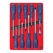 MACTAK Набор отвёрток силовых  в лотке, 9 пр. 5-4009D