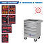 KING TONY Набор инструментов "HIGH VOLTAGE" в серой тележке, 117 предметов 934-117AMGE